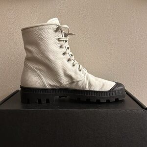 James Perse lace-up Army Boots brand new with box size 8